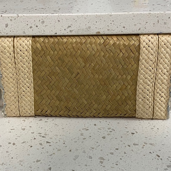 Toss Designs Straw Clutch Handbag - Picture 2 of 6